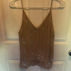 Sequin tank top